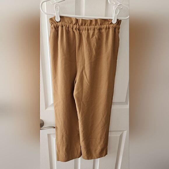 Aritzia Wilfred Kari Pant Cropped, paperbag-waist pants Color:Honey Brown SizeXS - Picture 11 of 13